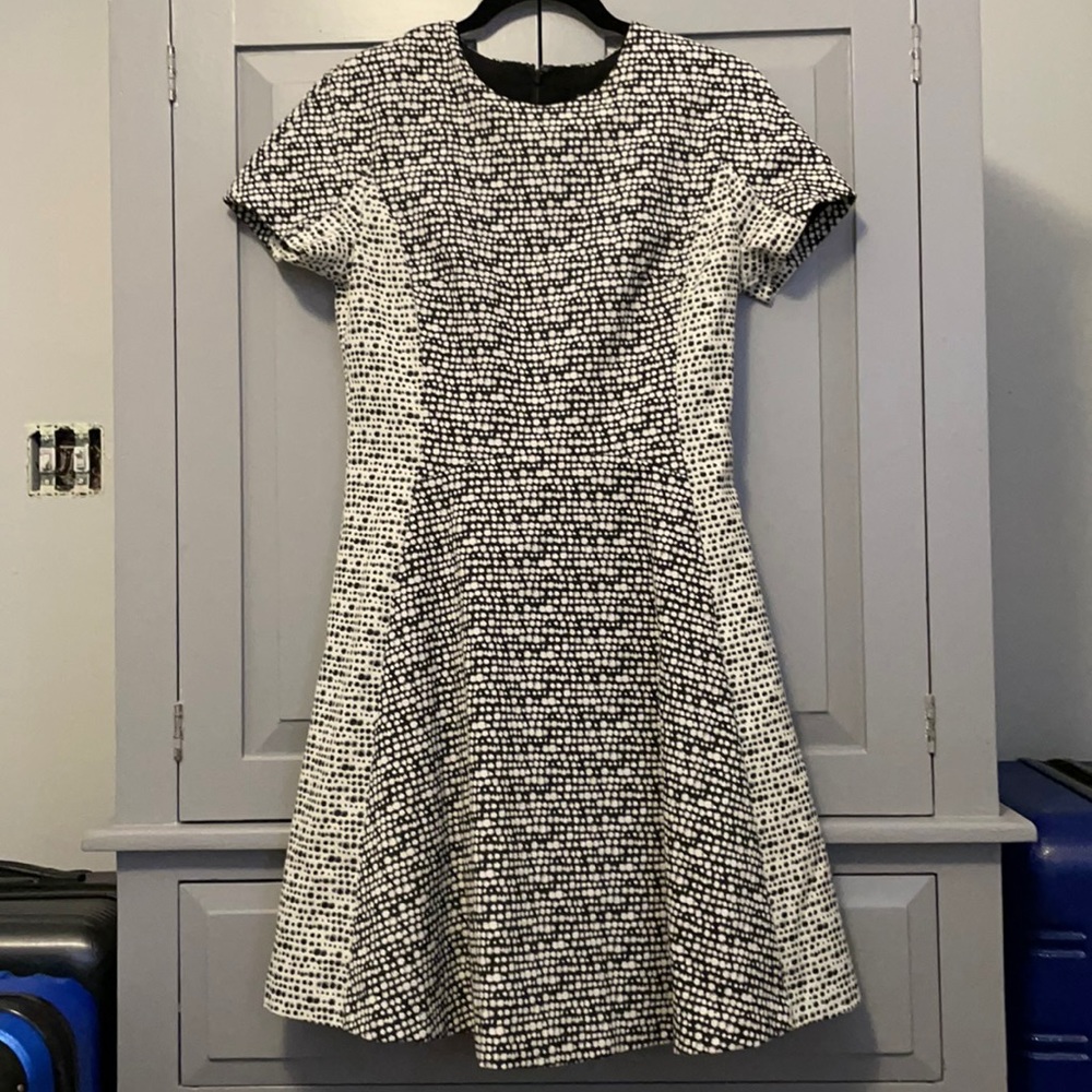 Banana Republic Dresses Banana Republic Black And White Dot A Line Dress